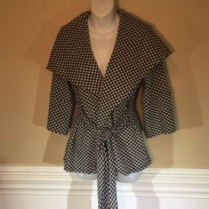 Vintage Diosa Houndstooth Shirt or Jacket Sz Small